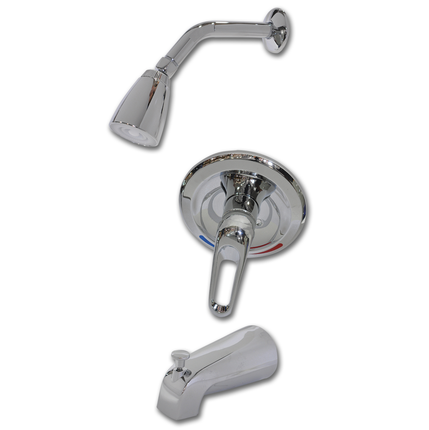 Chadwell Supply Whitefalls Euro Style Single Lever Tub Shower