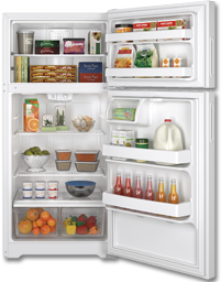 Chadwell Supply Hotpoint Cu Ft Refrigerator Reversible Swing White