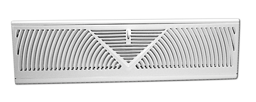 Show details for BASEBOARD WALL DIFFUSER WHITE - FOR 18" OPENING - GRILL Picture of BASEBOARD WALL DIFFUSER WHITE - FOR 18" OPENING - GRILL