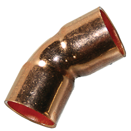 Show details for 7/8"OD (3/4"ID) 45° COPPER ELBOW Picture of 7/8"OD (3/4"ID) 45° COPPER ELBOW