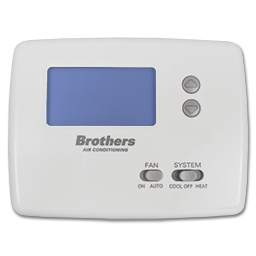 Show details for BROTHERS STRAIGHT COOL HORIZONTAL NON-PROGRAMMABLE THERMOSTAT Picture of BROTHERS STRAIGHT COOL HORIZONTAL NON-PROGRAMMABLE THERMOSTAT