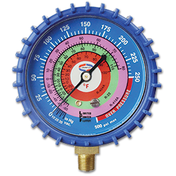 BLUE LOW-SIDE REPLACEMENT GAUGE R-410A/R-22/R-404A