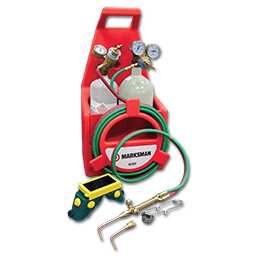 Show details for MARKSMAN PROFESSIONAL OXYGEN/ACETYLENE BRAZING OUTFIT W/STAND Picture of MARKSMAN PROFESSIONAL OXYGEN/ACETYLENE BRAZING OUTFIT W/STAND