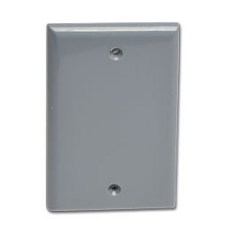 Show details for WEATHERPROOF SINGLE GANG BLANK PLATE - GREY POLYCARBONATE Picture of WEATHERPROOF SINGLE GANG BLANK PLATE - GREY POLYCARBONATE