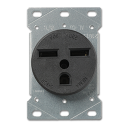Show details for 30AMP A/C RECEPTACLE FLUSH MOUNT Picture of 30AMP A/C RECEPTACLE FLUSH MOUNT