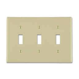 Chadwell Supply. STANDARD 3-GANG SWITCH WALL PLATE - IVORY