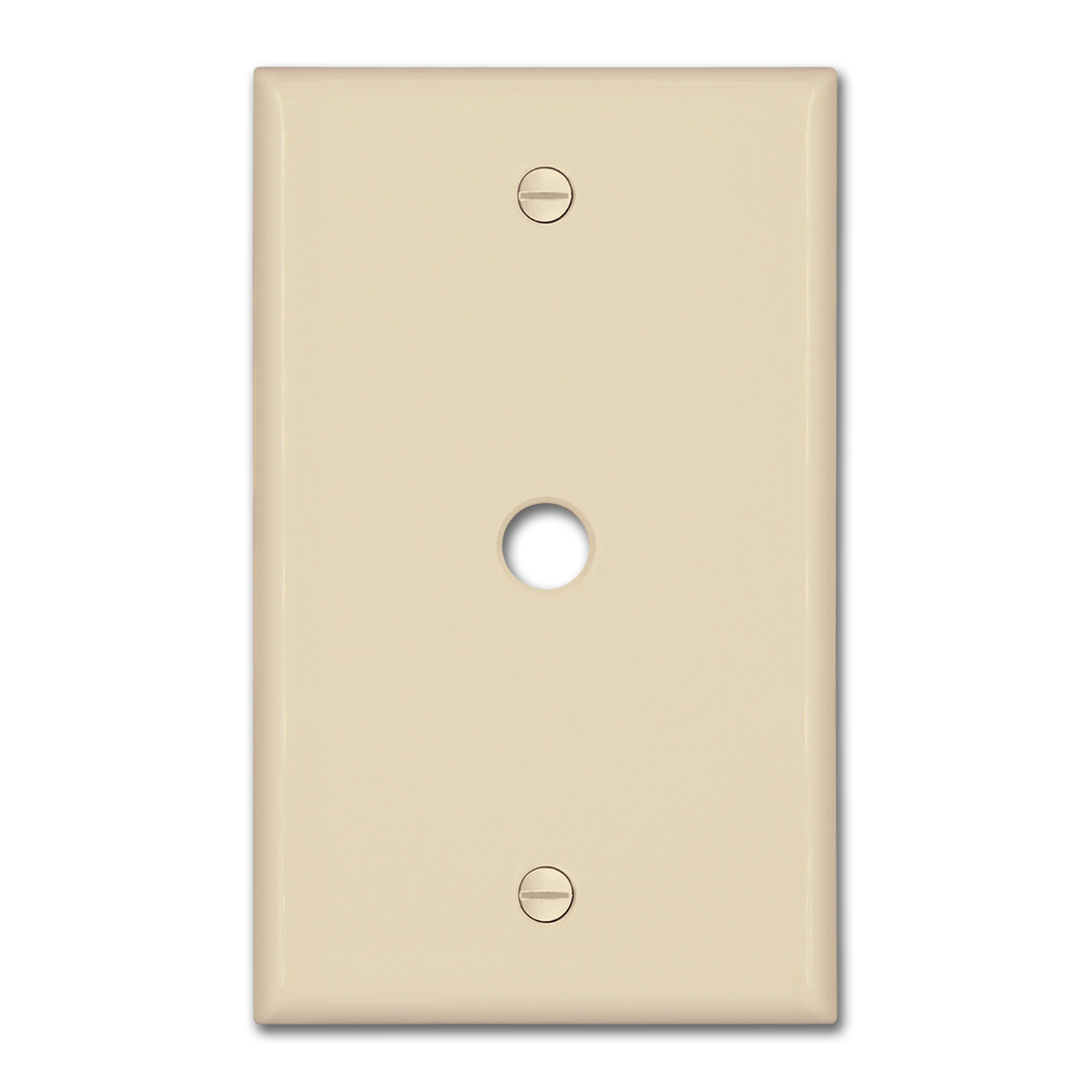 Chadwell Supply. MIDI CABLE/PHONE WALL MOUNT PLATE IVORY