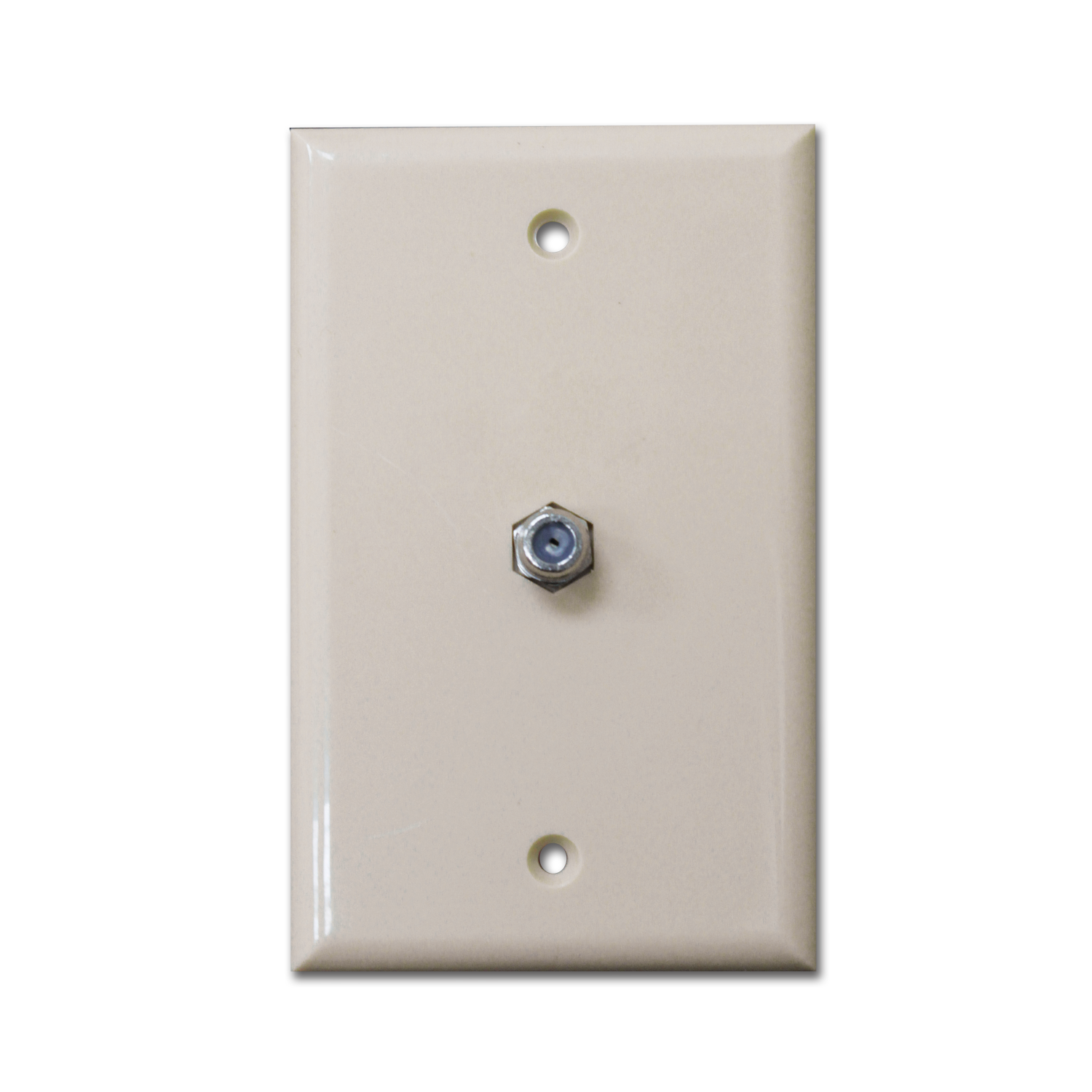 Chadwell Supply. STANDARD CABLE OUTLET PLATE - IVORY