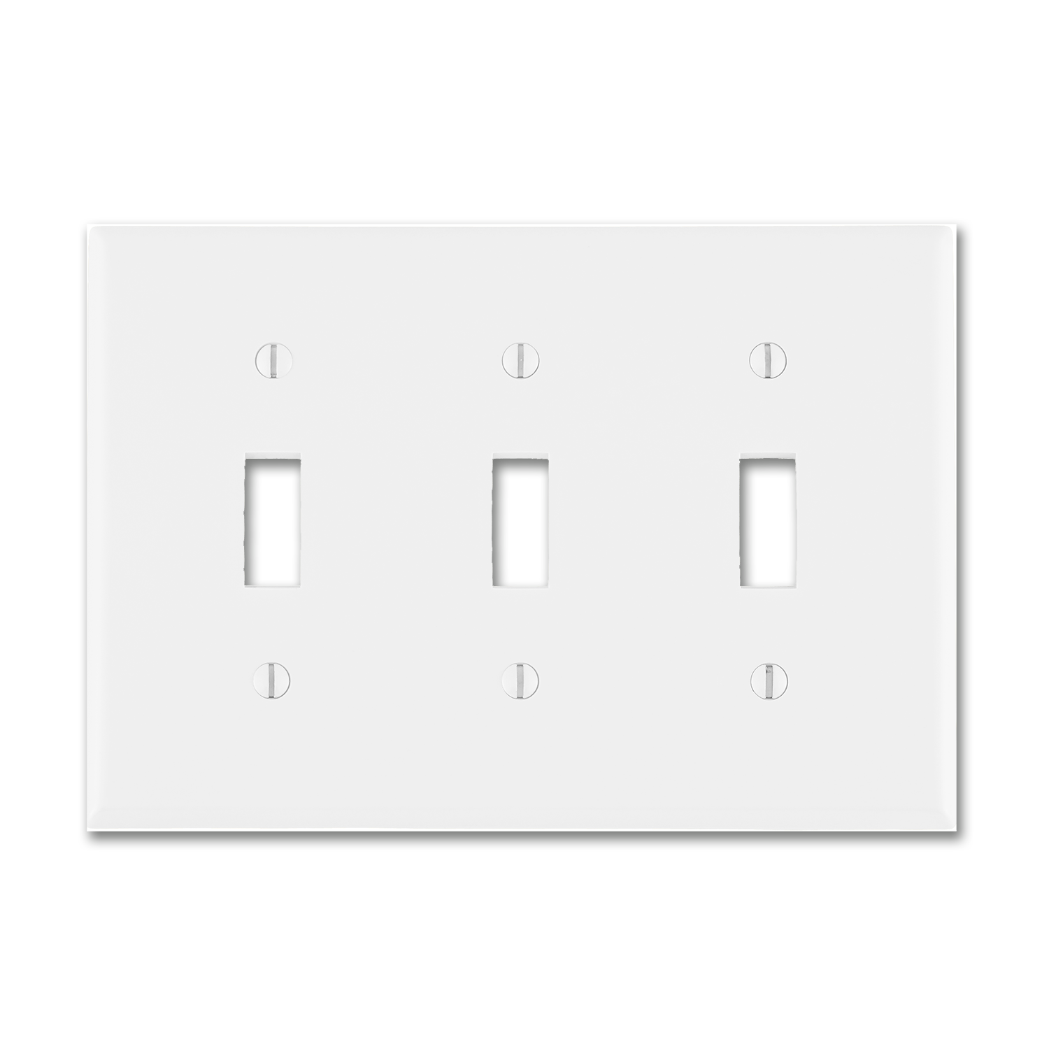 Chadwell Supply. STANDARD 3GANG SWITCH WALL PLATE WHITE