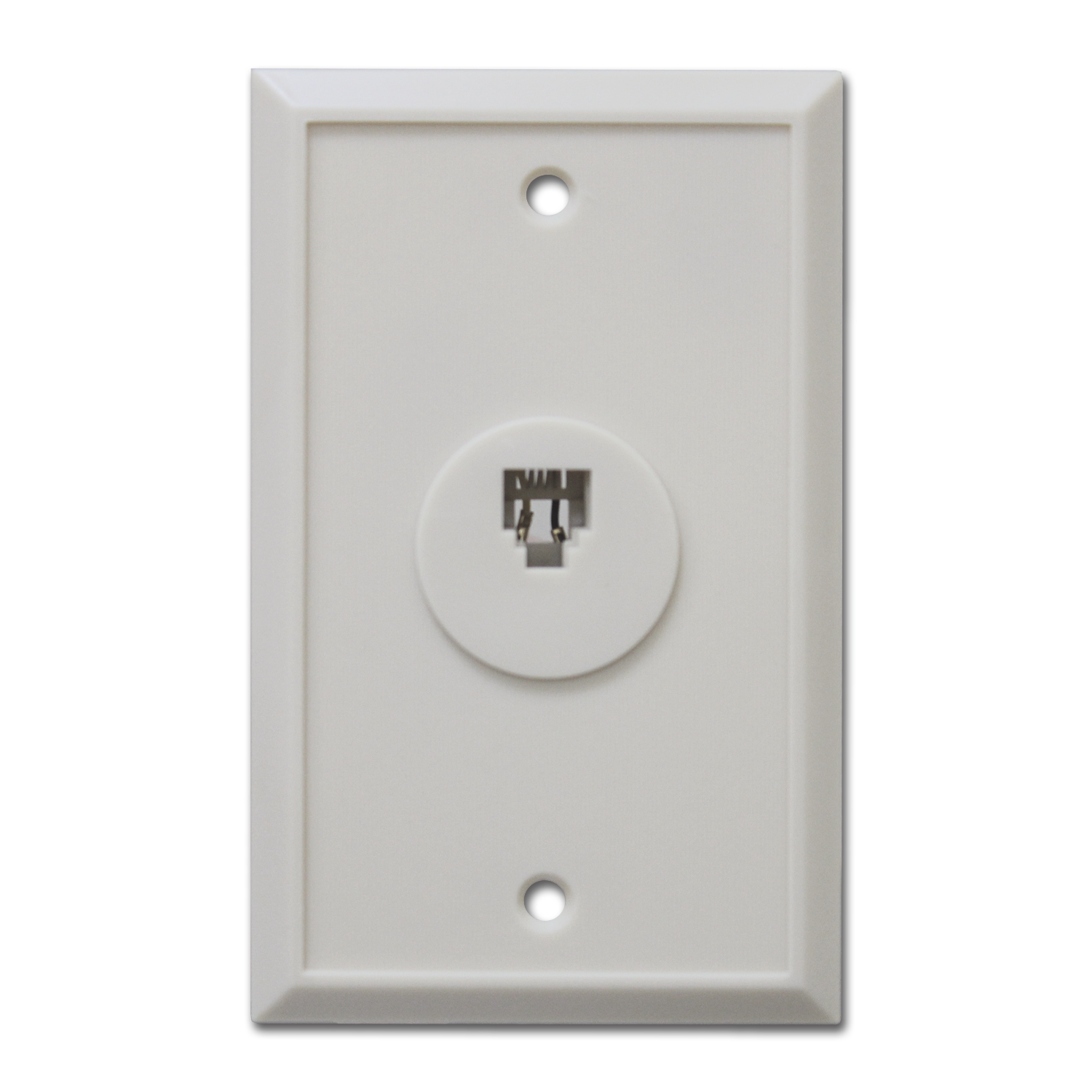 Chadwell Supply. STANDARD FLUSH MOUNT TELEPHONE JACK IVORY