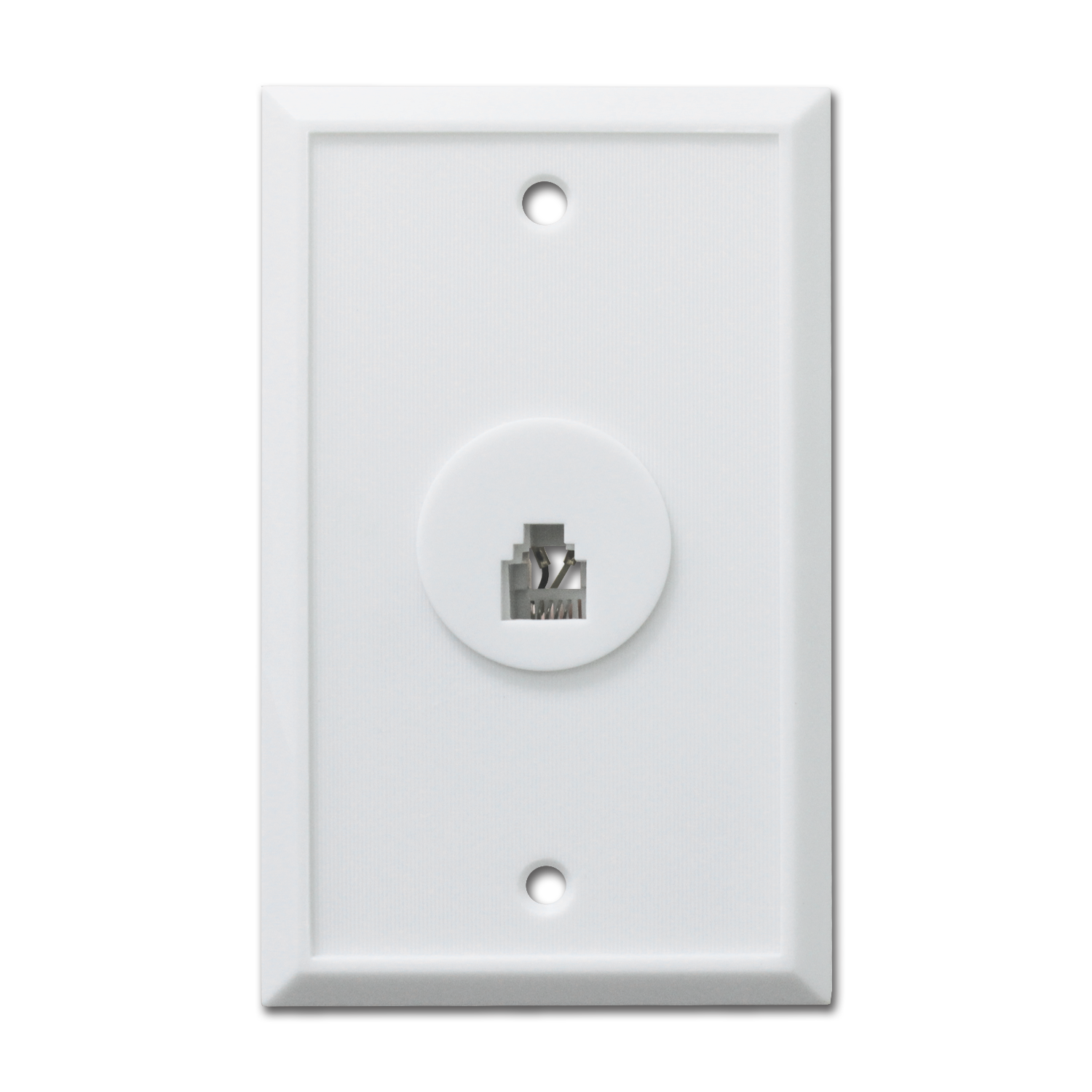 Chadwell Supply. STANDARD FLUSH MOUNT TELEPHONE JACK WHITE