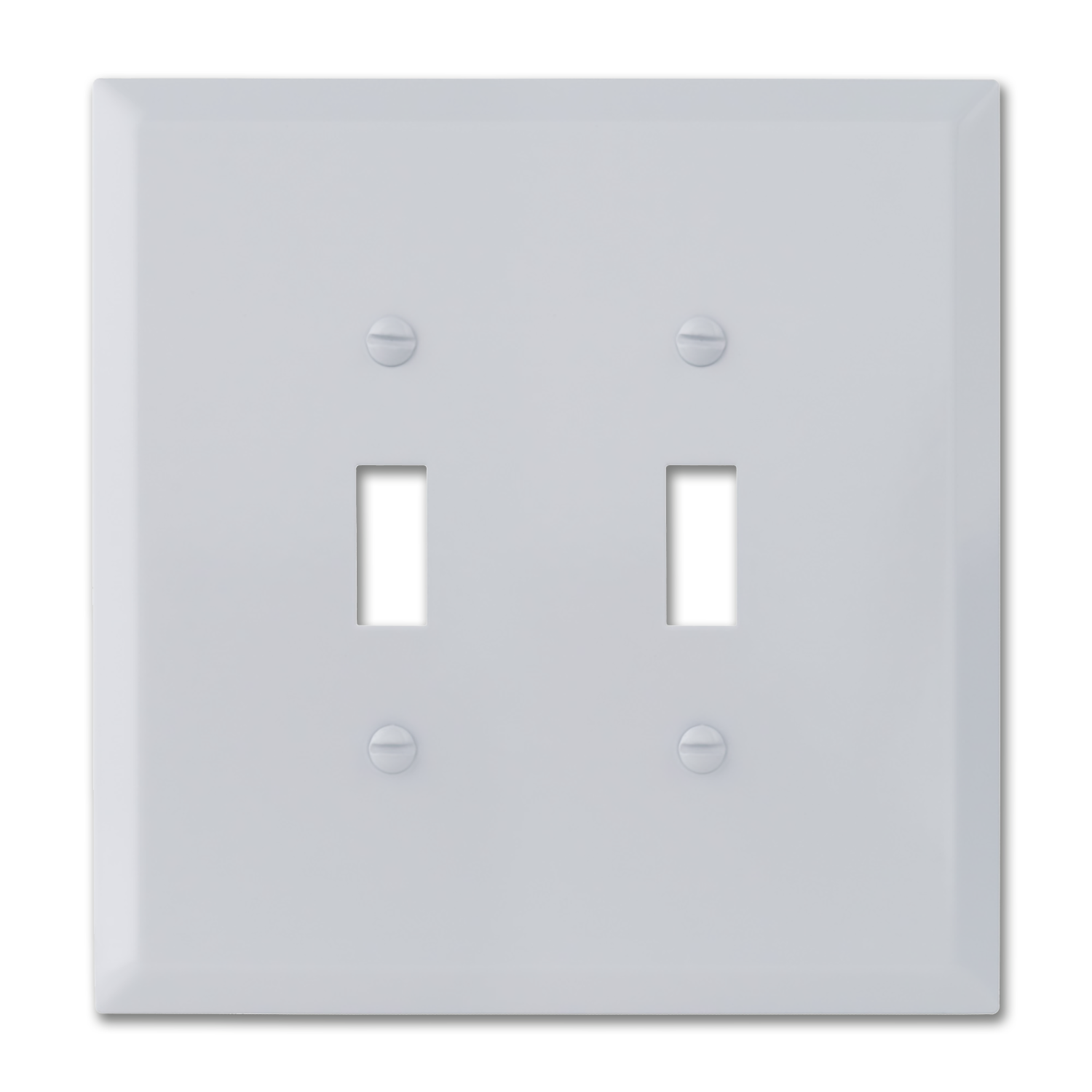 Chadwell Supply. JUMBO 2GANG METAL SWITCH WALL PLATE WHITE 10/PK