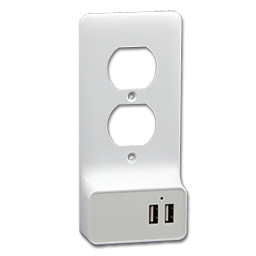 Show details for USB CHARGER OUTLET CONVERSION WALL PLATE - DUPLEX Picture of USB CHARGER OUTLET CONVERSION WALL PLATE - DUPLEX