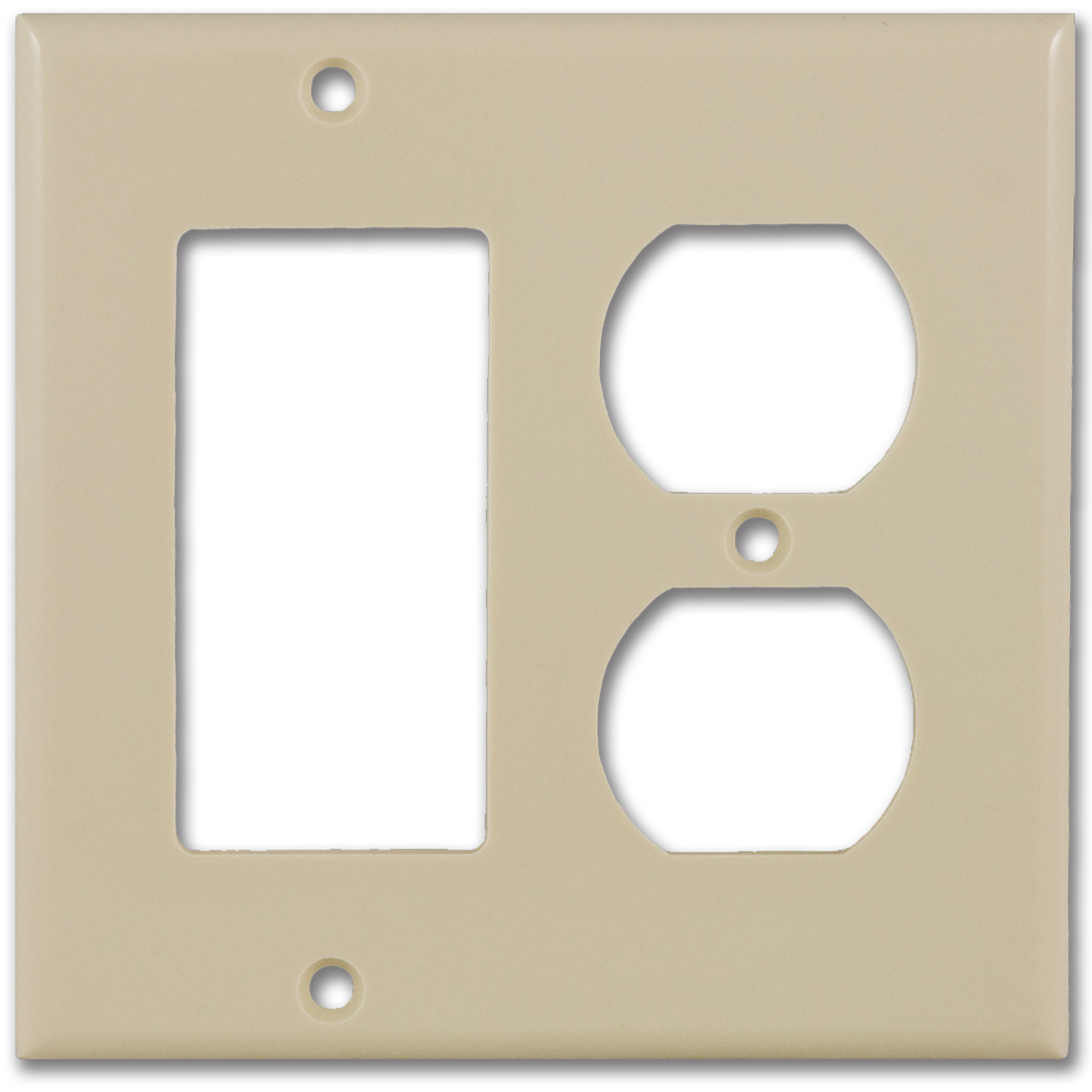 Chadwell Supply. STANDARD 2GANG DUPLEX/DECORA WALL PLATE IVORY