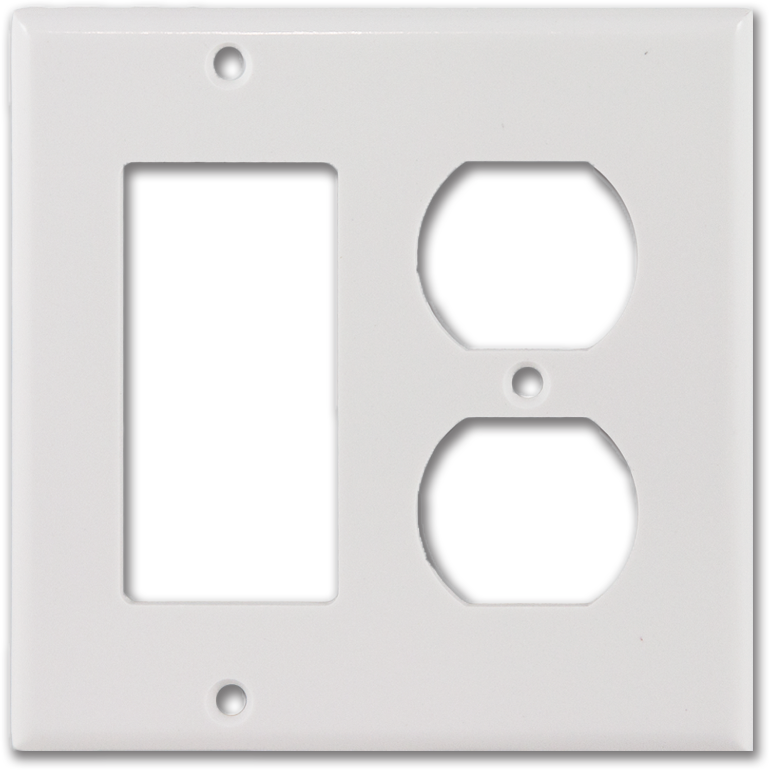 Chadwell Supply. STANDARD 2GANG DUPLEX/DECORA WALL PLATE WHITE
