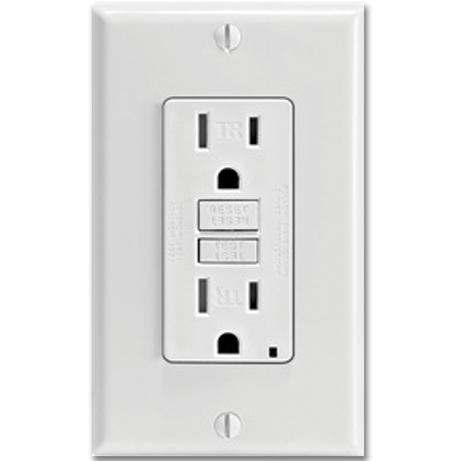 Chadwell Supply. 15AMP SELF TEST TAMPER PROOF GFCI RECEPTACLE WHITE