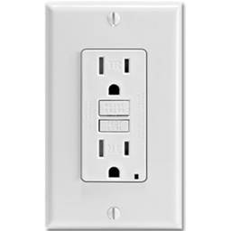 Show details for 15AMP SELF TEST TAMPER PROOF GFCI RECEPTACLE - WHITE Picture of 15AMP SELF TEST TAMPER PROOF GFCI RECEPTACLE - WHITE