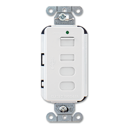 Show details for 20AMP SELF TEST TAMPER PROOF GFCI RECEPTACLE - WHITE Picture of 20AMP SELF TEST TAMPER PROOF GFCI RECEPTACLE - WHITE