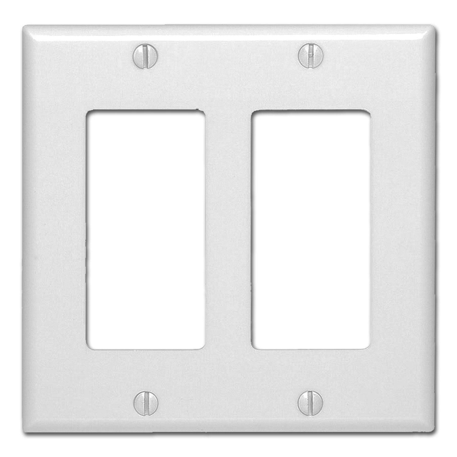 Chadwell Supply. STANDARD 2GANG DECORA SWITCH PLATE WHITE