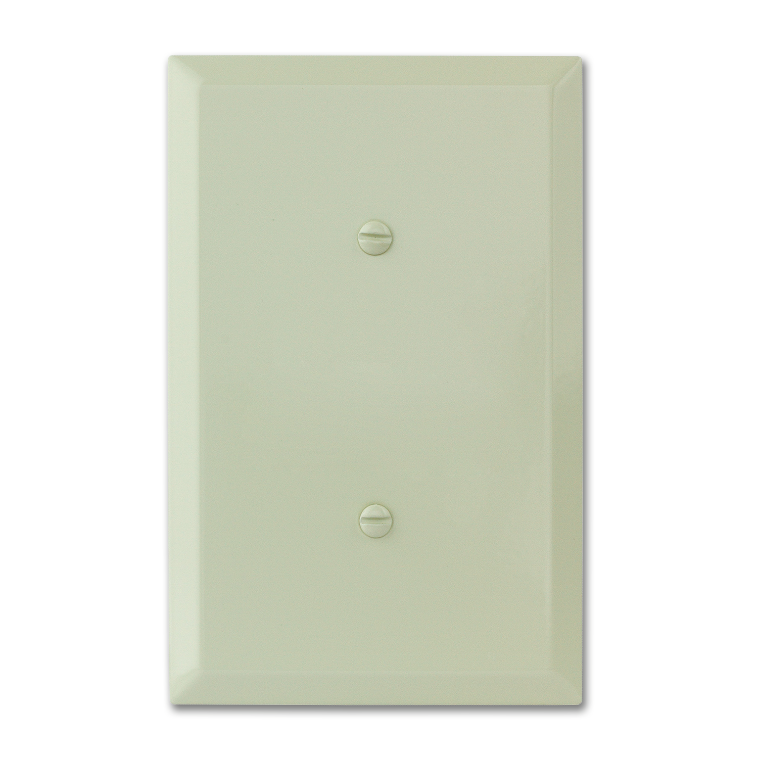 Chadwell Supply. JUMBO METAL BLANK WALL PLATE IVORY 20/PK