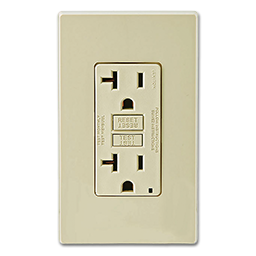 Show details for LEVITON SMARTLOCK PRO® 20AMP SELF TEST GFCI RECEPTACLE - IVORY Picture of LEVITON SMARTLOCK PRO® 20AMP SELF TEST GFCI RECEPTACLE - IVORY