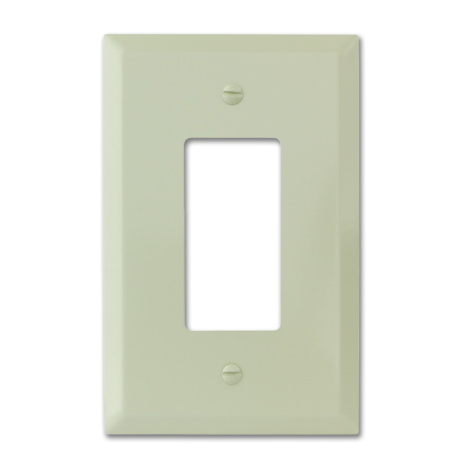 Chadwell Supply. JUMBO ROCKER SWITCH PLATE METAL IVORY 20/PK
