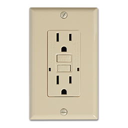 Chadwell Supply. GFCI 15AMP SELF TEST RECEPTACLE - IVORY