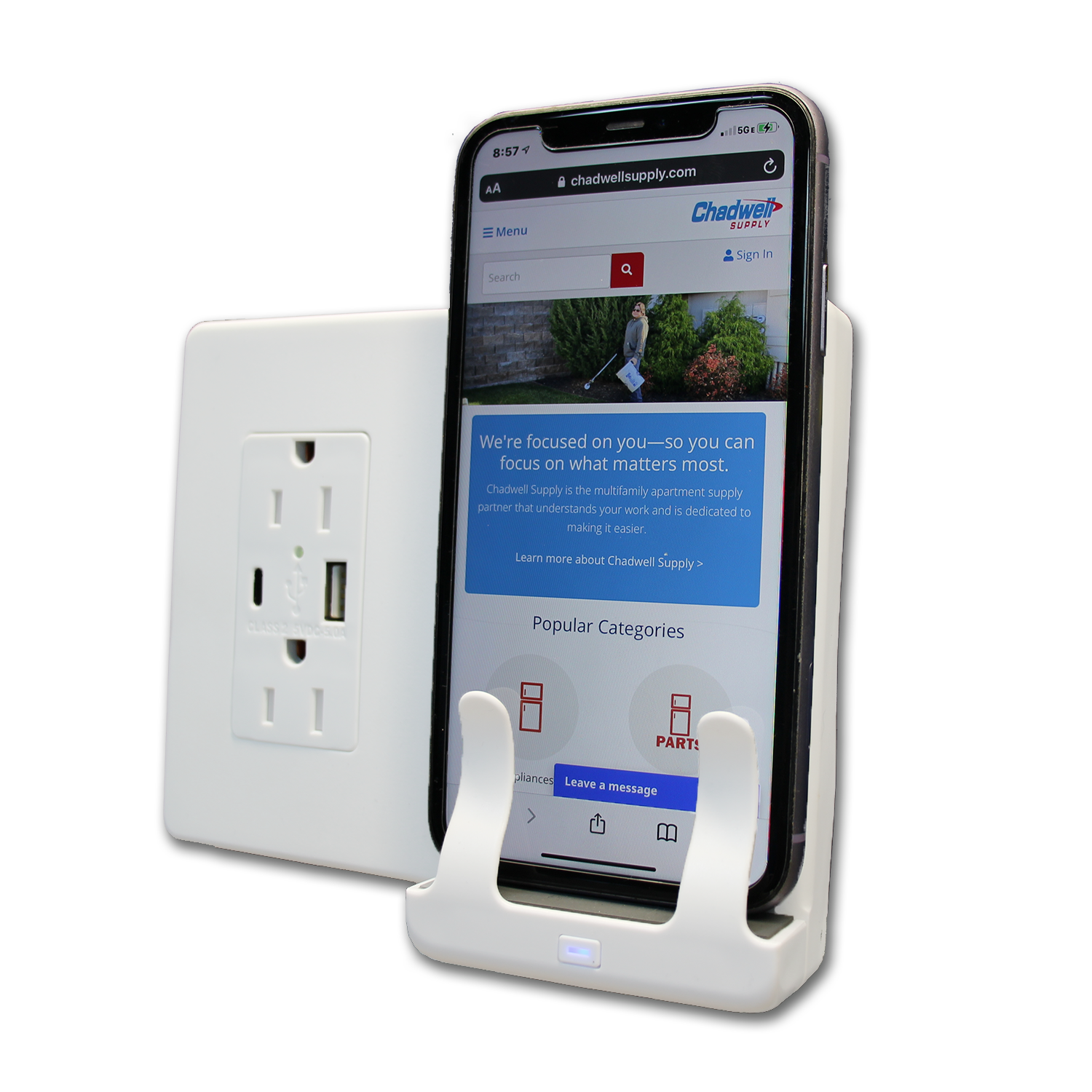 Chadwell Supply. WIRELESS CHARGING STATION WITH TYPE A&C USB PORTS