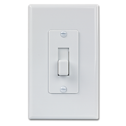 Show details for DESIGNER COVER UP 1-GANG TOGGLE PLATE -10/PK - WHITE Picture of DESIGNER COVER UP 1-GANG TOGGLE PLATE -10/PK - WHITE