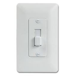 Show details for DESIGNER COVER UP 1-GANG TOGGLE PLATE - 10/PK - WHITE Picture of DESIGNER COVER UP 1-GANG TOGGLE PLATE - 10/PK - WHITE