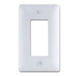 Show details for DESIGNER 1-GANG DECORA WALL PLATE - 20/PK - WHITE Picture of DESIGNER 1-GANG DECORA WALL PLATE - 20/PK - WHITE