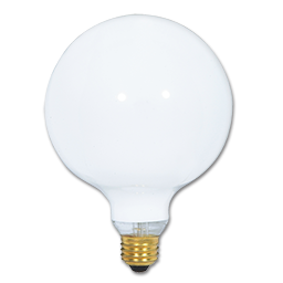 40W WHITE G40 5" GLOBE BULB
