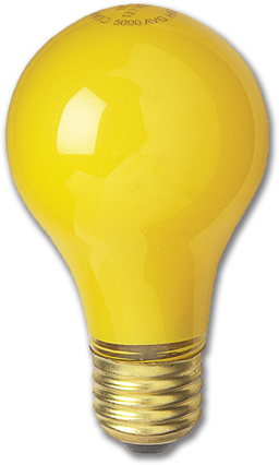 Show details for 60W YELLOW A19 BUG LITE BULB Picture of 60W YELLOW A19 BUG LITE BULB