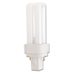 Show details for 9W DOUBLE TUBE 2 PIN COMPACT FLUORESCENT BULB - G23-2 BASE WITH STRAIGHT PINS - WARM WHITE Picture of 9W DOUBLE TUBE 2 PIN COMPACT FLUORESCENT BULB - G23-2 BASE WITH STRAIGHT PINS - WARM WHITE