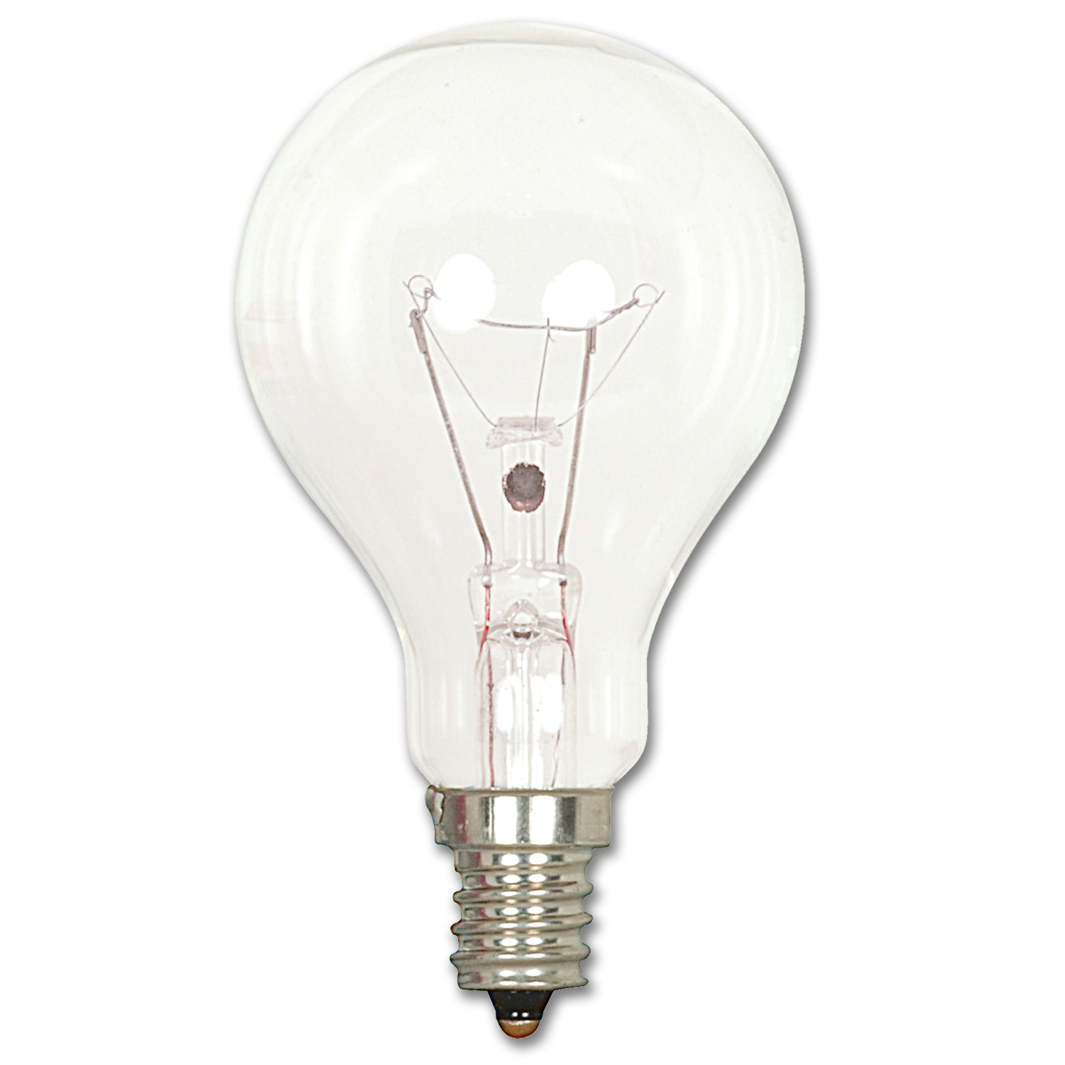 Chadwell Supply. 40W CLEAR CEILING FAN BULB CANDELABRA BASE 25/PK