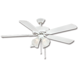 Show details for 52" DUAL MOUNT CEILING FAN WITH LIGHT KIT, 5 BLADES - WHITE Picture of 52" DUAL MOUNT CEILING FAN WITH LIGHT KIT, 5 BLADES - WHITE