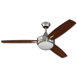 Show details for 52" 3 BLADE TRI MOUNT CEILING FAN - BRUSHED POLISHED NICKEL Picture of 52" 3 BLADE TRI MOUNT CEILING FAN - BRUSHED POLISHED NICKEL
