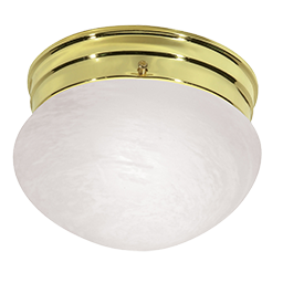 Show details for 6" OPAL MUSHROOM CEILING FIXTURE - POLISHED BRASS Picture of 6" OPAL MUSHROOM CEILING FIXTURE - POLISHED BRASS