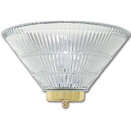 Show details for 12" CLEAR PRISM GLASS WALL SCONCE - POLISHED BRASS, SATIN NICKEL, OR OIL RUBBED BRONZE RING Picture of 12" CLEAR PRISM GLASS WALL SCONCE - POLISHED BRASS, SATIN NICKEL, OR OIL RUBBED BRONZE RING