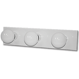 Show details for 18" 3-LIGHT BATH STRIP - WHITE Picture of 18" 3-LIGHT BATH STRIP - WHITE