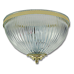 Show details for 12" CLEAR HALOPHANE WALL SCONCE - POLISHED BRASS TRIM Picture of 12" CLEAR HALOPHANE WALL SCONCE - POLISHED BRASS TRIM