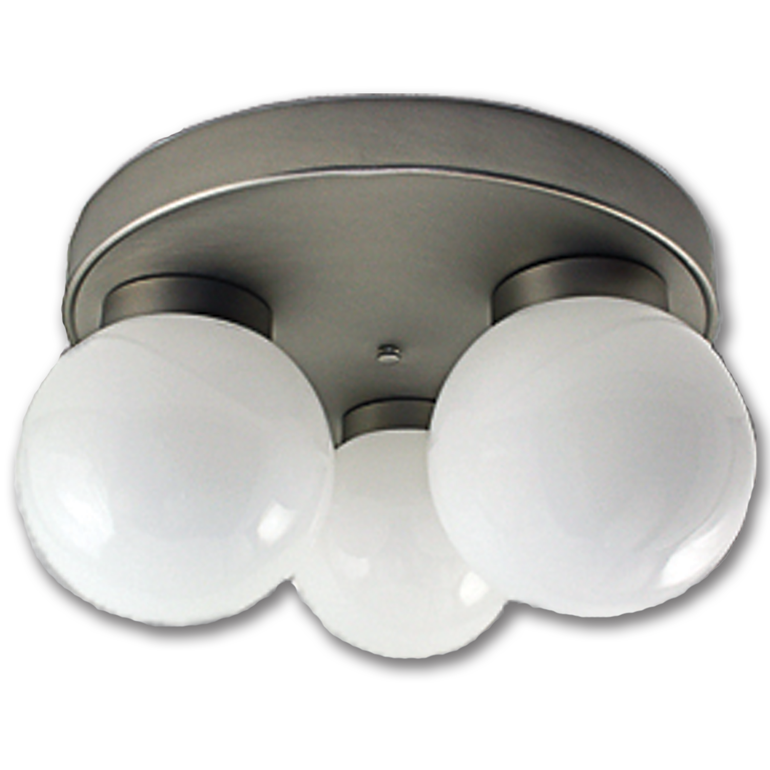 Chadwell Supply. 14" 3LIGHT CEILING FIXTURE SATIN NICKEL