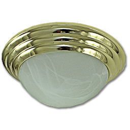 Show details for 12" TWIST-ON CEILING FIXTURE - POLISHED BRASS Picture of 12" TWIST-ON CEILING FIXTURE - POLISHED BRASS