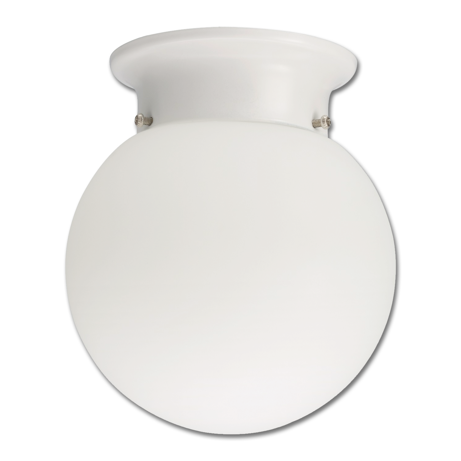 Chadwell Supply. LED GLOBE FLUSH MOUNT FIXTURE WHITE
