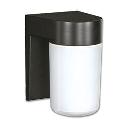 Show details for 6" BLACK WALL MOUNT FIXTURE WITH WHITE CYLINDRICAL GLASS Picture of 6" BLACK WALL MOUNT FIXTURE WITH WHITE CYLINDRICAL GLASS