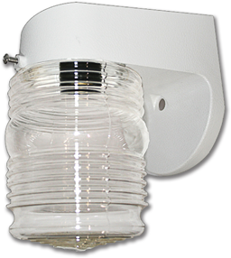 Show details for 6" POLY OUTDOOR WALL FIXTURE - WHITE Picture of 6" POLY OUTDOOR WALL FIXTURE - WHITE
