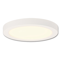 5" ROUND FLUSH MOUNT LED CEILING FIXTURE - WHITE - 5-COLOR SELECT
