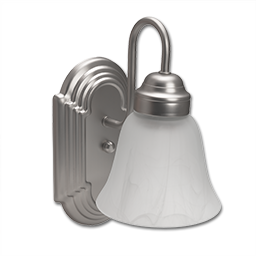 Show details for 13W FLUORESCENT WALL SCONCE - SATIN NICKEL W/ALABASTER GLASS Picture of 13W FLUORESCENT WALL SCONCE - SATIN NICKEL W/ALABASTER GLASS