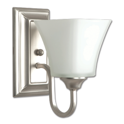 Show details for 5" 1-LIGHT SQUARE GLASS VANITY LIGHT FIXTURE - SATIN NICKEL Picture of 5" 1-LIGHT SQUARE GLASS VANITY LIGHT FIXTURE - SATIN NICKEL