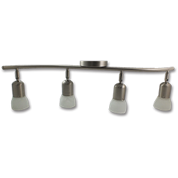 Show details for 4-LIGHT WAVE TRACK LIGHT A15 MEDIUM BASE - BRUSHED NICKEL WITH ALABASTER GLASS Picture of 4-LIGHT WAVE TRACK LIGHT A15 MEDIUM BASE - BRUSHED NICKEL WITH ALABASTER GLASS